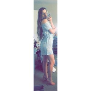 Cute light blue dress! Flattering on all figures